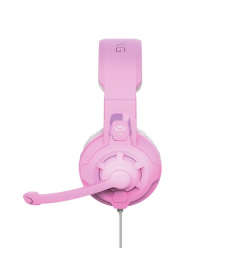 Trust GXT 411P Radius Headset Wired Head-band Pink, White