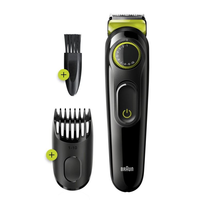 Braun BeardTrimmer 81704979 tondeuse à barbe Vert