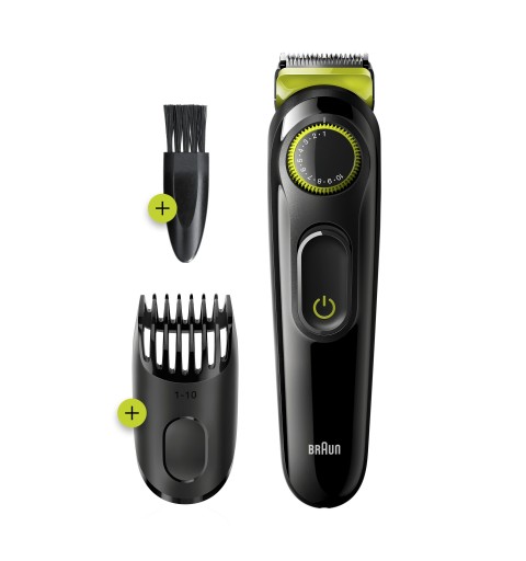 Braun BeardTrimmer 81704979 tondeuse à barbe Vert