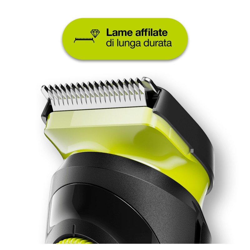 Braun BeardTrimmer BT3221 Regolabarba Uomo E Tagliacapelli Con 20 Impostazioni Di Lunghezza. Nero Verde