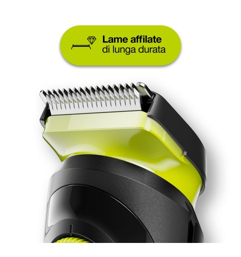 Braun BeardTrimmer BT3221 Regolabarba Uomo E Tagliacapelli Con 20 Impostazioni Di Lunghezza. Nero Verde