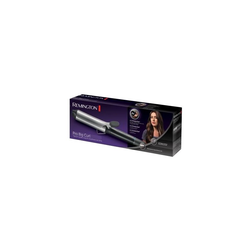 Remington CI 5538 brosse soufflante et fer à lisser Fer à boucler À chaleur Noir, Gris