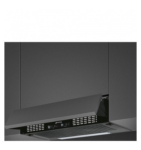 Smeg KSEIR62NE2 cooker hood Built-in Black 225 m³ h D