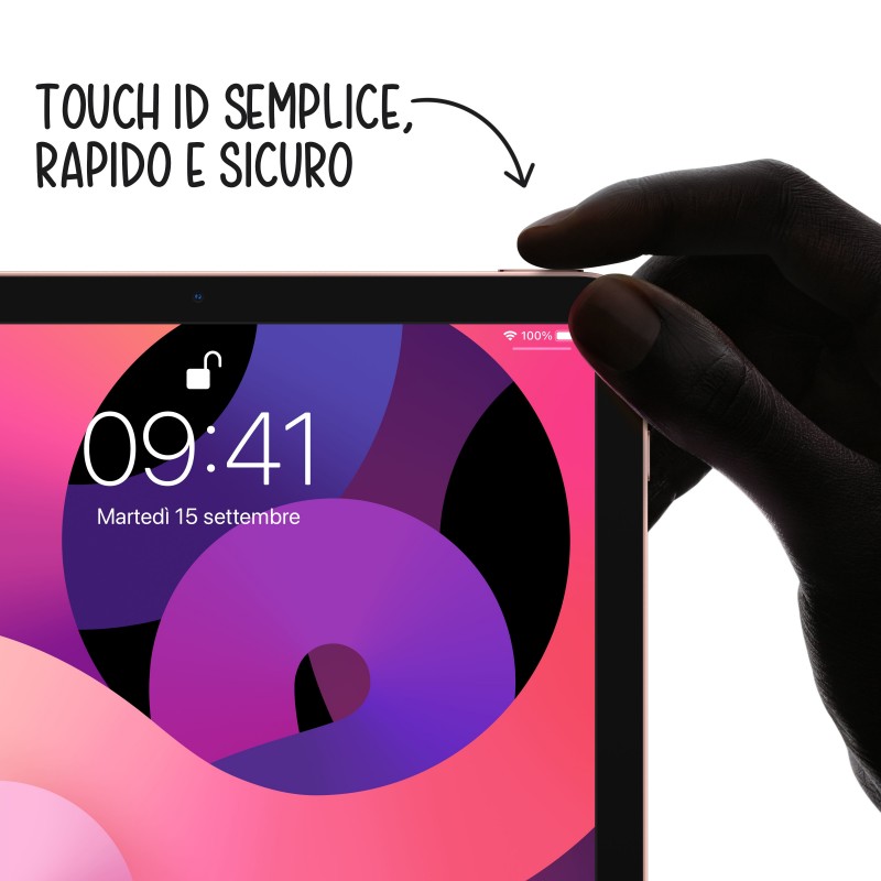 Apple iPad Air 64 GB 27,7 cm (10.9") 4 GB Wi-Fi 6 (802.11ax) iOS 14 Oro rosa