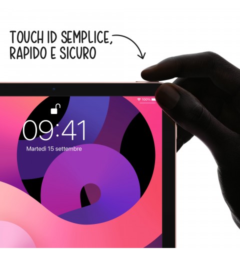 Apple iPad Air 256 GB 27,7 cm (10.9") Wi-Fi 6 (802.11ax) iOS 14 Oro rosa