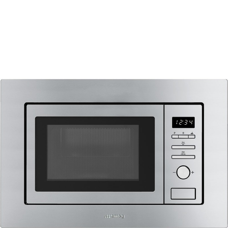 Smeg FMI017X micro-onde Intégré (placement) Micro-ondes grill 20 L 800 W Acier inoxydable