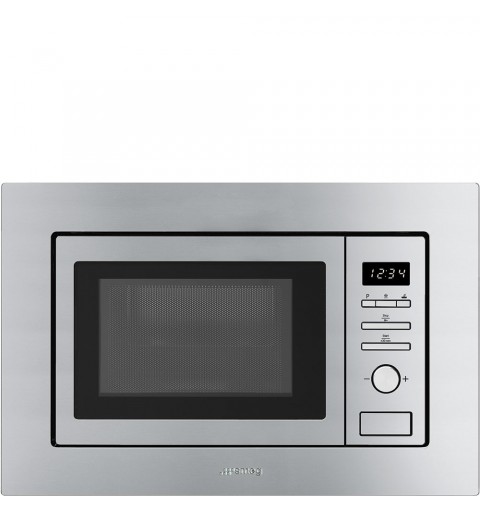 Smeg FMI017X forno a microonde Da incasso Microonde con grill 20 L 800 W Acciaio inossidabile