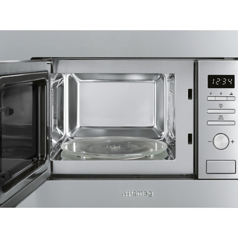 Smeg FMI017X forno a microonde Da incasso Microonde con grill 20 L 800 W Acciaio inossidabile