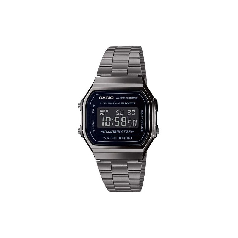 Casio A168WEGG-1BEF Uhr Armbanduhr Männlich Quarz Grau