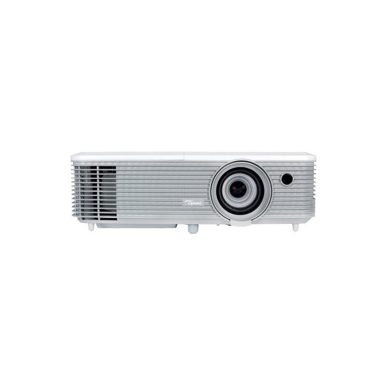 Optoma W400+ videoproiettore Proiettore a raggio standard 4000 ANSI lumen DLP WXGA (1280x800) Compatibilità 3D Grigio, Bianco