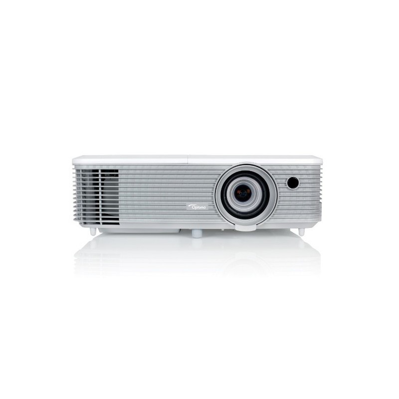 Optoma W400+ videoproyector Proyector de alcance estándar 4000 lúmenes ANSI DLP WXGA (1280x800) 3D Gris, Blanco