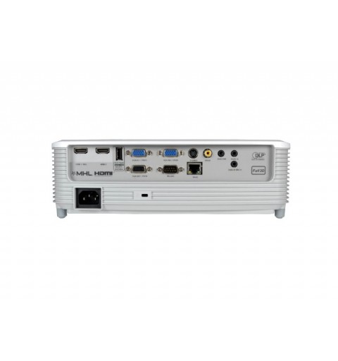 Optoma W400+ videoproyector Proyector de alcance estándar 4000 lúmenes ANSI DLP WXGA (1280x800) 3D Gris, Blanco