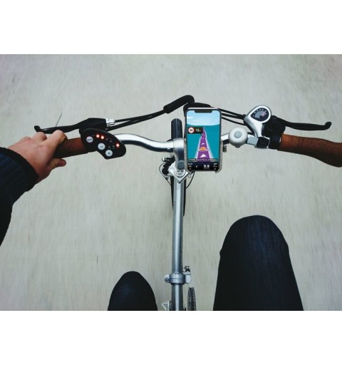 Cellularline Rider Steel - Universal Aluminium smartphone holder for handlebars Black