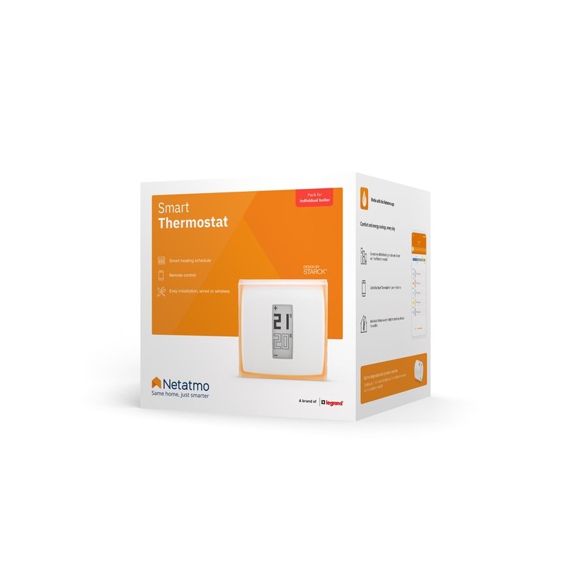 Netatmo Termostato Intelligente – Kit di Base per riscaldamento autonomo