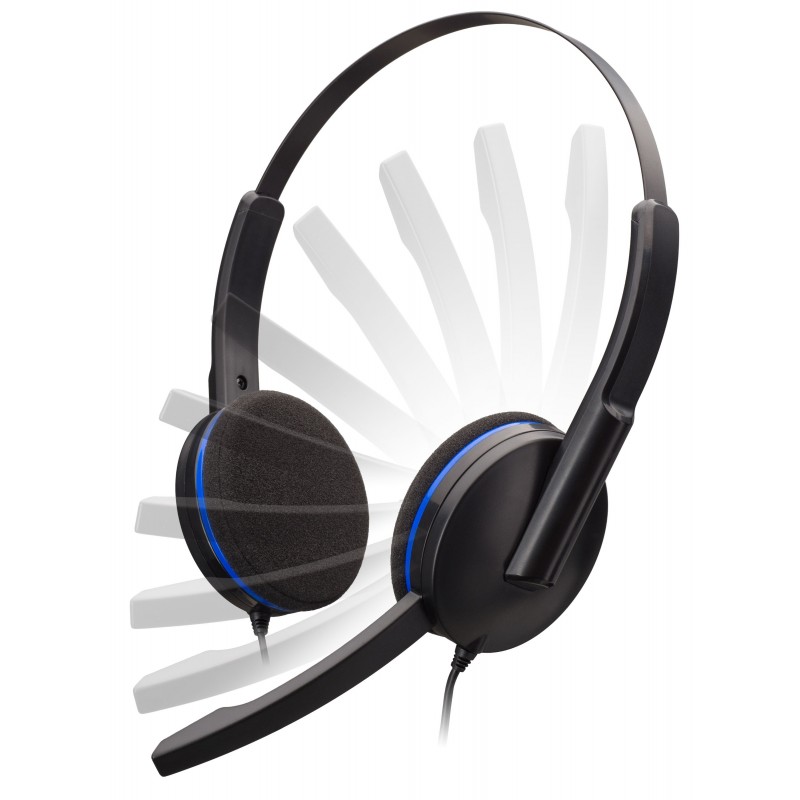 Bigben Interactive PS4GAMINGHEADSET auricular y casco Auriculares Alámbrico Diadema Juego Negro, Azul