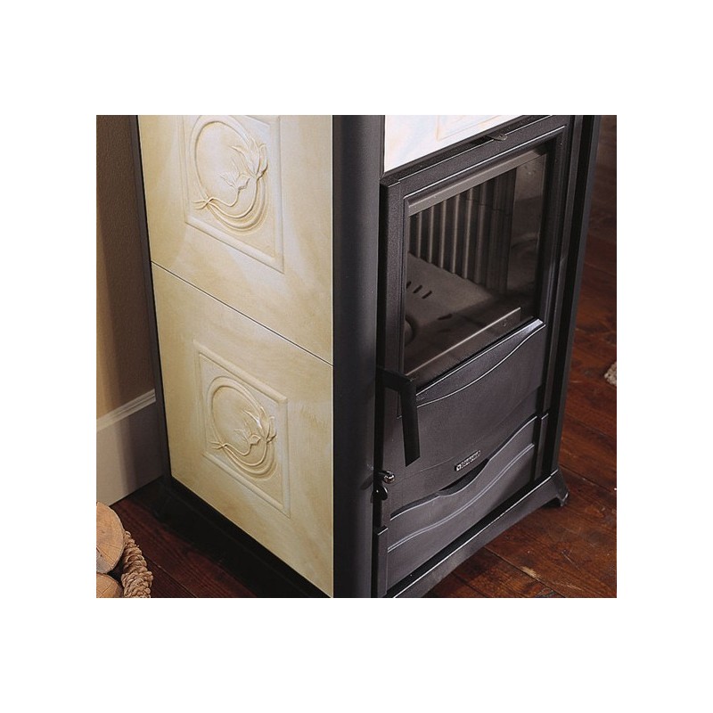 La Nordica Rossella Plus Forno EVO poêle Autoportante Bois de chauffage Noir, Gris