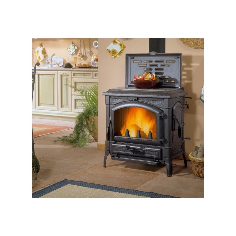 La Nordica Isotta con cerchi Evo stove Freestanding Firewood Black