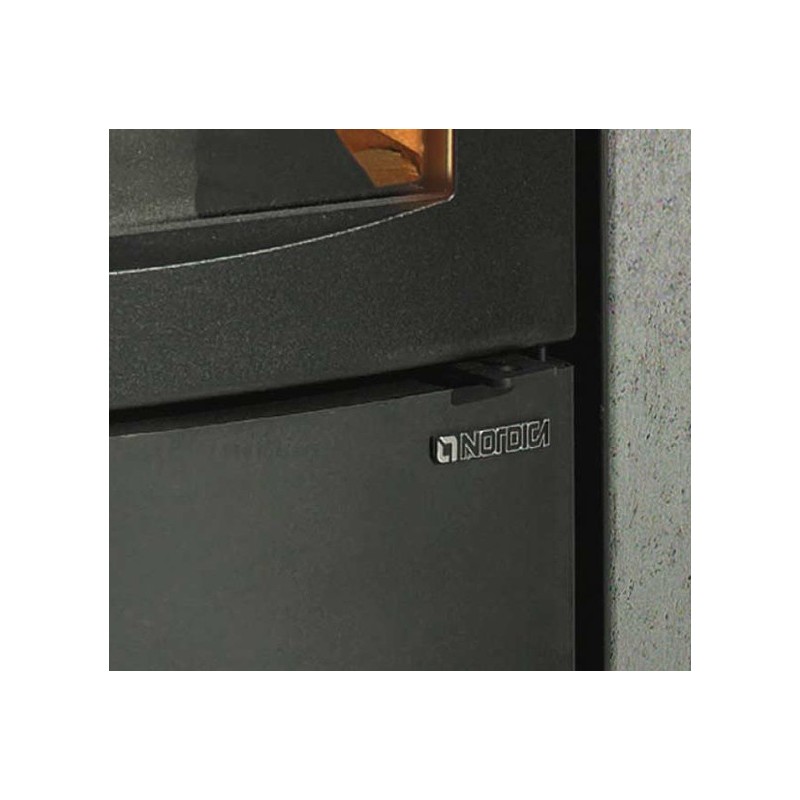 La Nordica Ester BII poêle Autoportante Bois de chauffage Noir, Gris