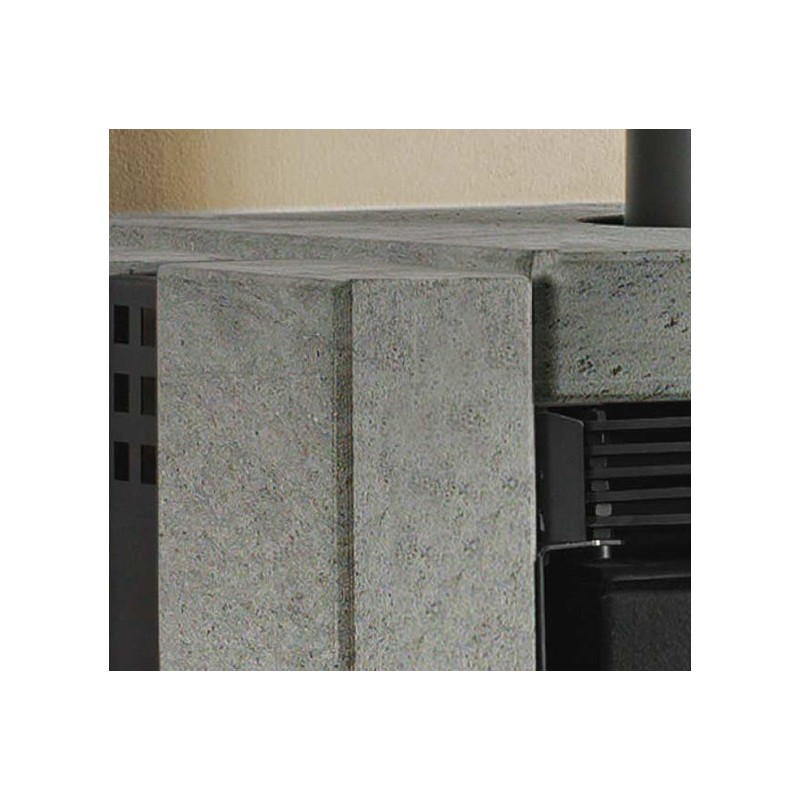 La Nordica Ester BII poêle Autoportante Bois de chauffage Noir, Gris