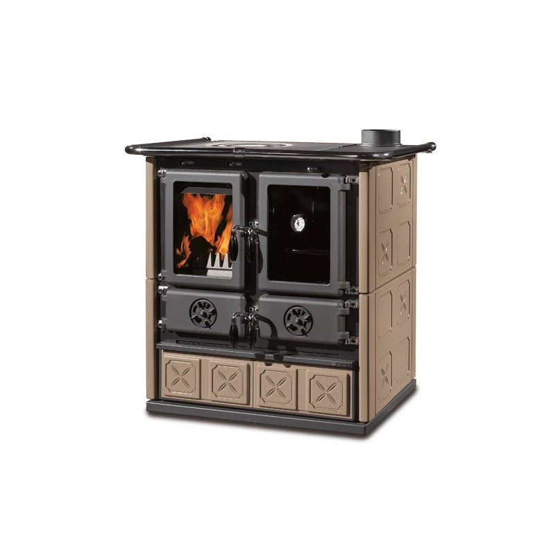 La Nordica Rosetta BII - Maiolica stove Freestanding Firewood Black, Brown