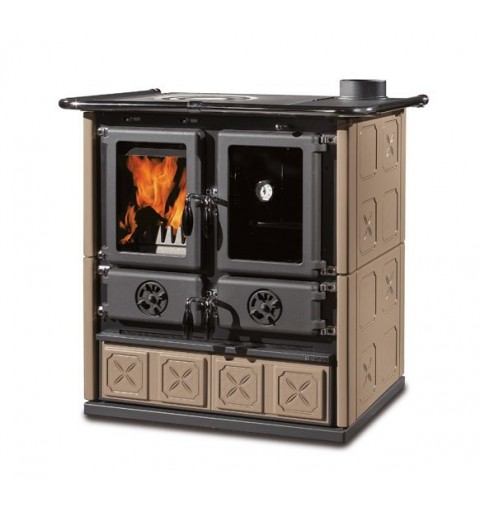 La Nordica Rosetta BII - Maiolica stove Freestanding Firewood Black, Brown