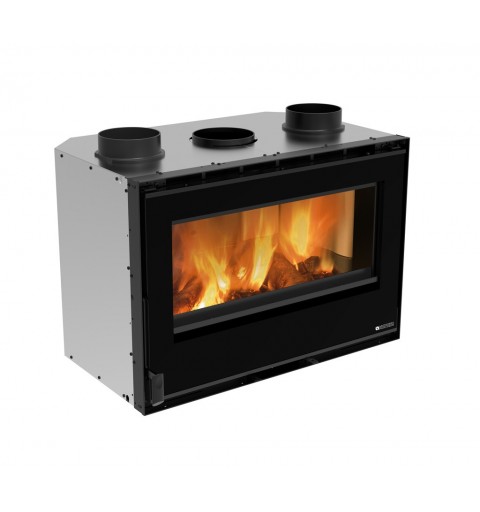 La Nordica Inserto 80 Crystal Evo 2.0 - Ventilato Indoor Built-in fireplace Firewood Anthracite, Black