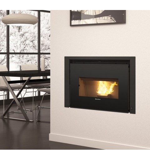 La Nordica Comfort P85 Plus Intérieure Cheminée encastrée Pellet Noir