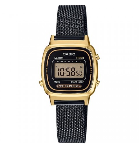 Casio LA670WEMB-1EF watch Wrist watch Unisex Electronic Black, Gold