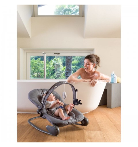 Chicco Hooplà baby rocker bouncer Titanium