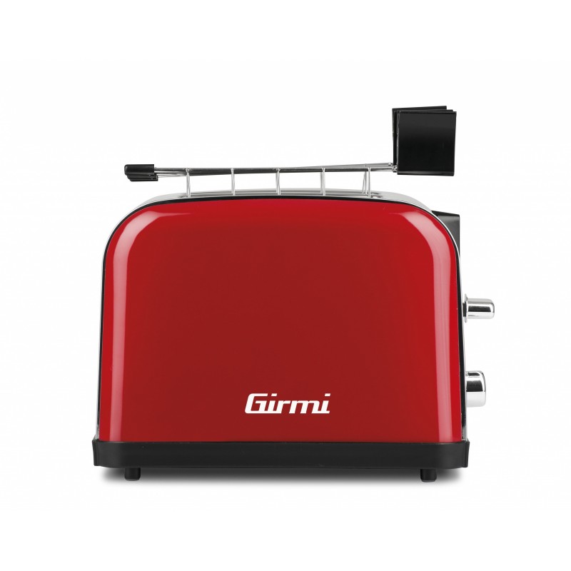 Girmi TP56 2 fetta e 850 W Rosso, Acciaio inossidabile