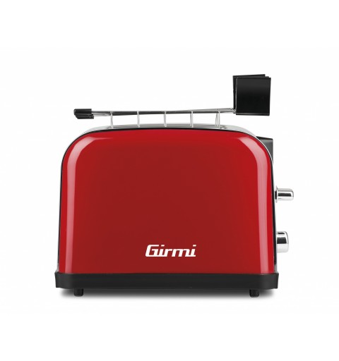 Girmi TP56 2 rebanada(s) 850 W Rojo, Acero inoxidable