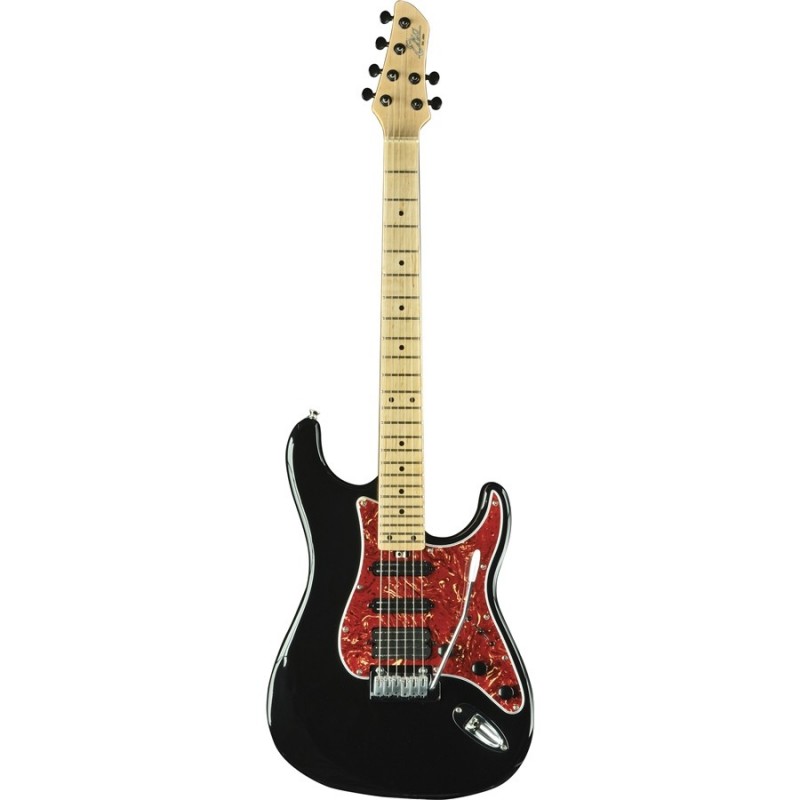 EKO music Aire Lite Chitarra elettrica Stratocaster 6 corde Nero, Rosso