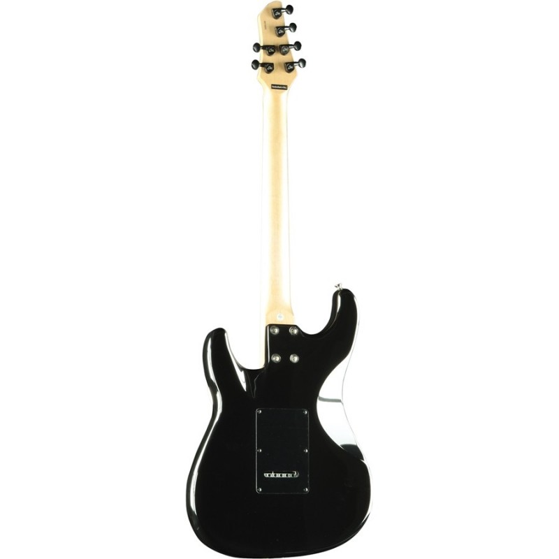 EKO music Aire Lite Chitarra elettrica Stratocaster 6 corde Nero, Rosso