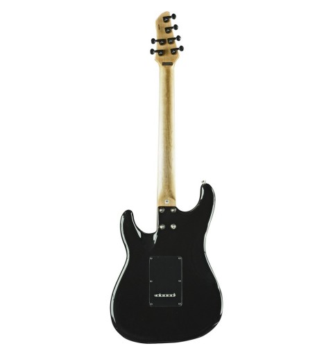 EKO music Aire Lite Chitarra elettrica Stratocaster 6 corde Nero, Rosso