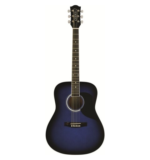 EKO music Ranger 6 Eq Guitare acoustique Dreadnought 6 cordes Noir, Bleu