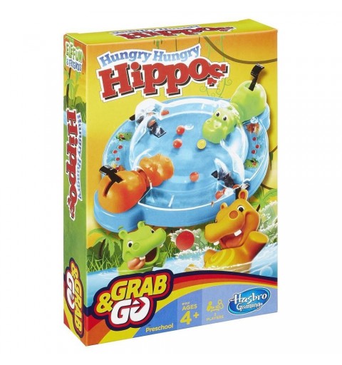 Hasbro Hungry Hungry Hippos Grab and Go Enfants Jeu de compétences motrices fines