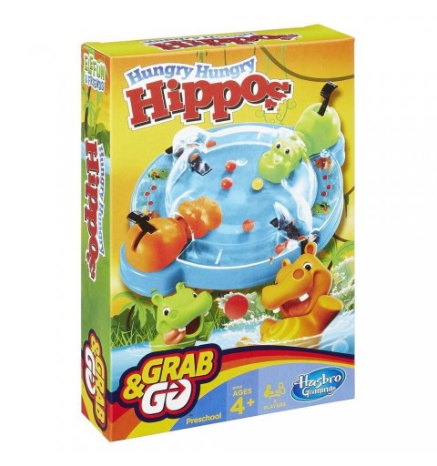 Hasbro Hungry Hungry Hippos Grab and Go Niños Juego de habilidades motrices finas