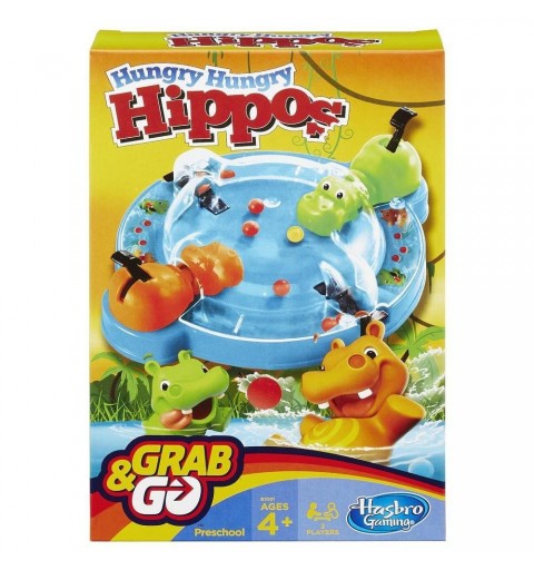 Hasbro Hungry Hungry Hippos Grab and Go Enfants Jeu de compétences motrices fines