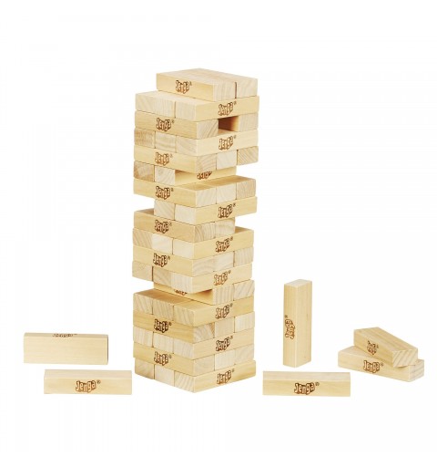 Hasbro Jenga Classic Adultos y niños Juego de habilidades motrices finas