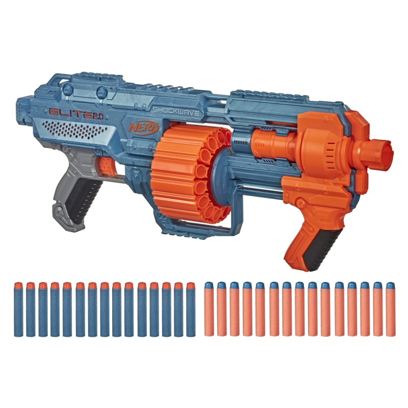 Nerf Blaster con tamburo rotante da 15 dardi