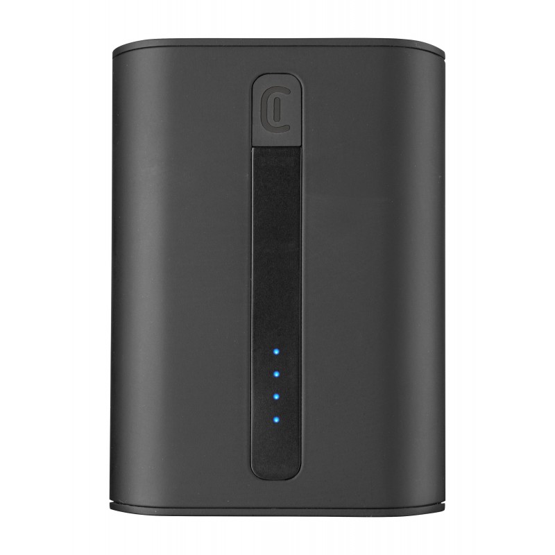 Cellularline Power Bank THUNDER 10000 Caricabatterie portatile extra compatto Nero