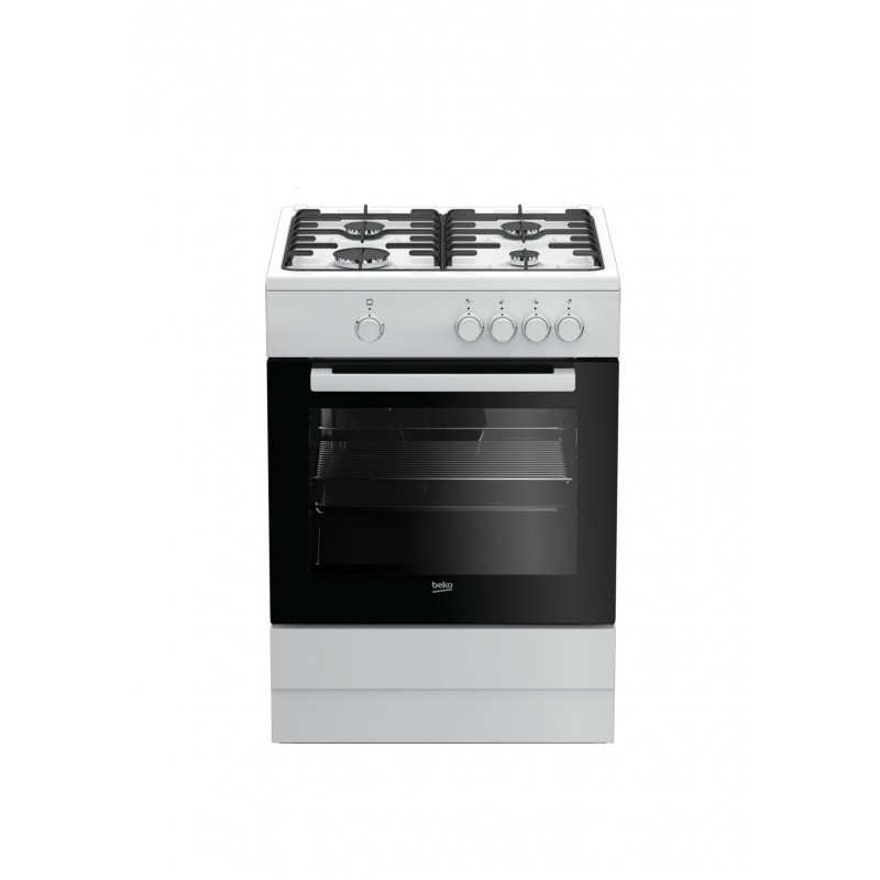 Beko FSG62000DW cocina Cocina independiente Encimera de gas Blanco A