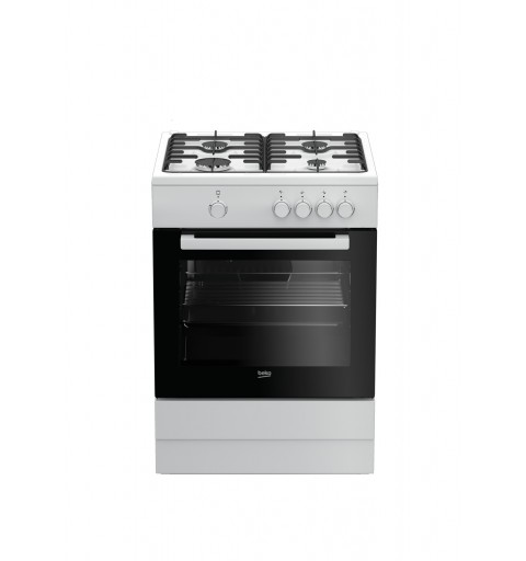 Beko FSG62000DW cocina Cocina independiente Encimera de gas Blanco A