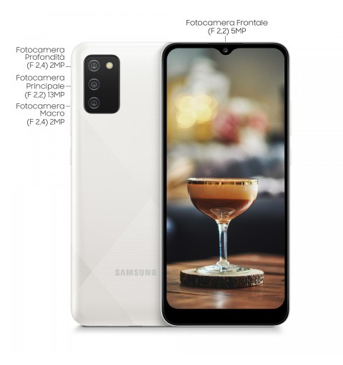 Samsung Galaxy A02s SM-A025GZWEEUE smartphone 16,5 cm (6.5") 4G USB Type-C 3 Go 32 Go 5000 mAh Blanc