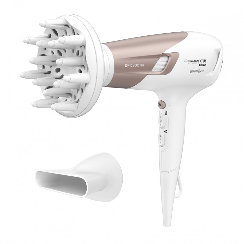 Rowenta Studio Dry CV5830F0 asciuga capelli 2100 W Beige, Bianco