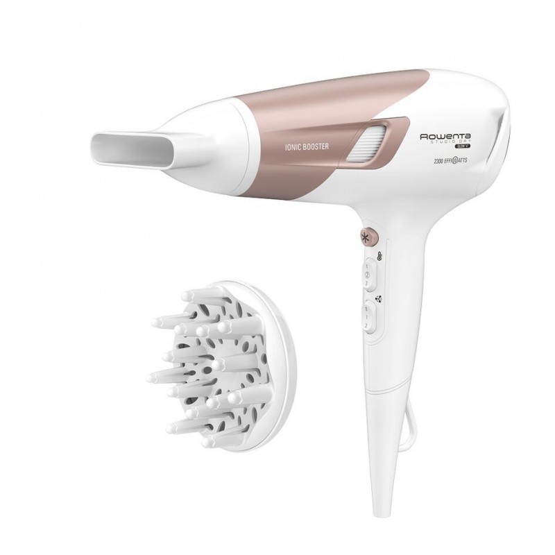 Rowenta Studio Dry CV5830F0 asciuga capelli 2100 W Beige, Bianco