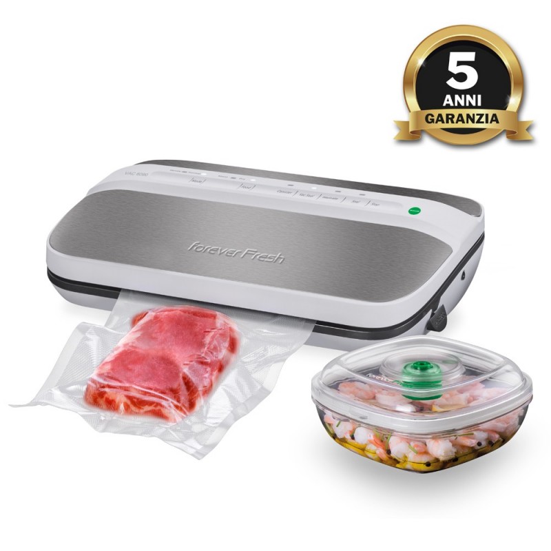 Macom Forever Fresh vacuum sealer 829 mbar Black, Grey, Stainless steel