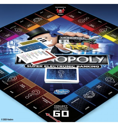 Hasbro Monopoly Super Electronic Banking Adultos y niños Simulación económica