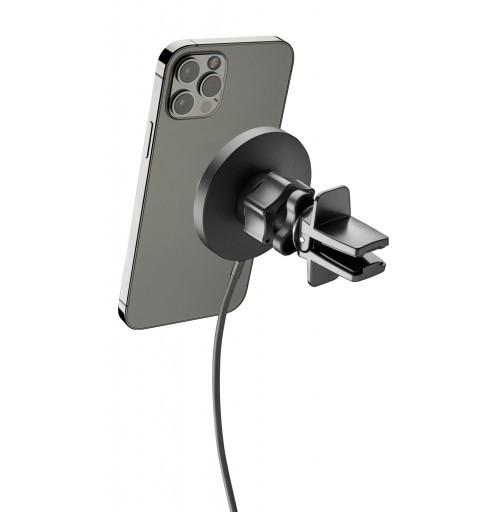 Cellularline Touch Air Mag - iPhone 12 and later Supporto smartphone da auto magnetico per sistema MagSafe con carica wireless