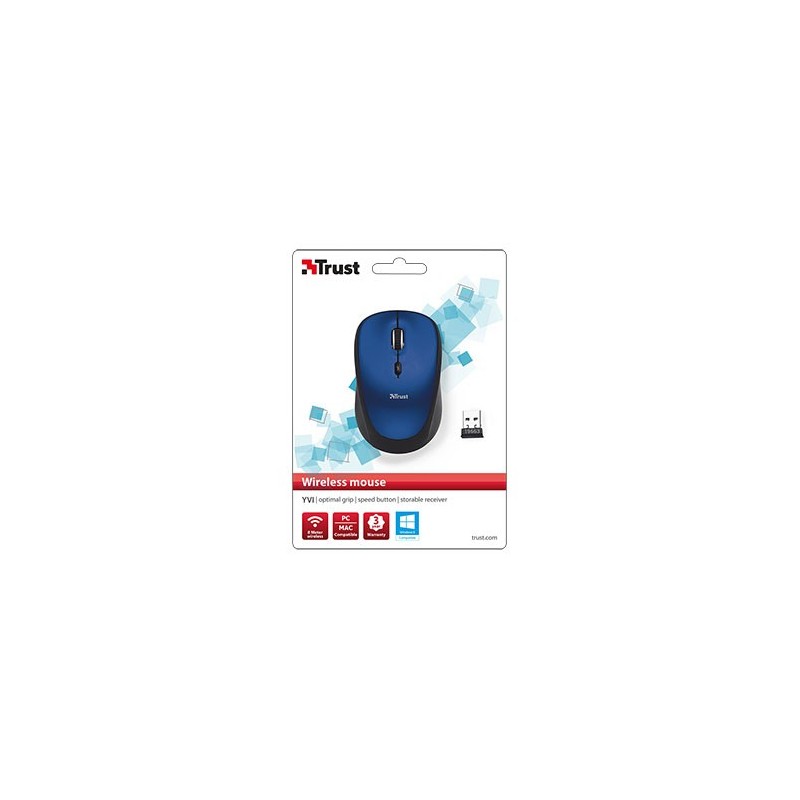 Trust 19663 mouse RF Wireless Ottico 1600 DPI